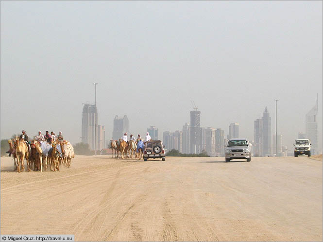 United Arab Emirates: Dubai: Freeway, desert-style
