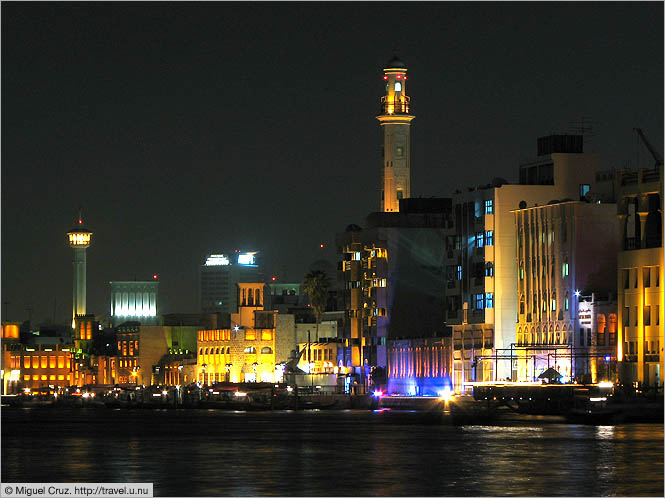 United Arab Emirates: Dubai: The Creek after dark