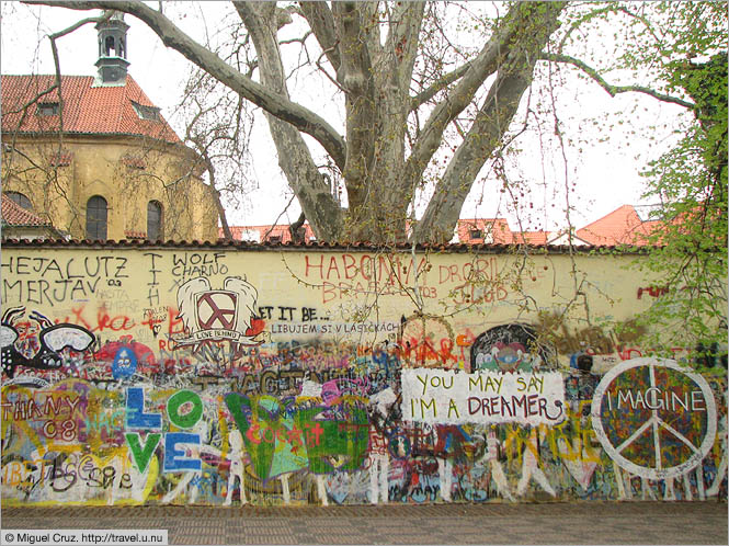 Czech Republic: Prague: John Lennon wall