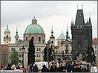 Tourists on the Charles Bridge