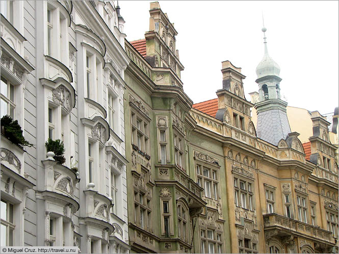 Czech Republic: Prague: Ornate rooftops