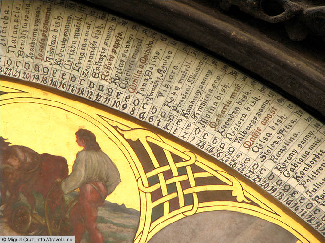 Czech Republic: Prague: Astronomical clock close-up