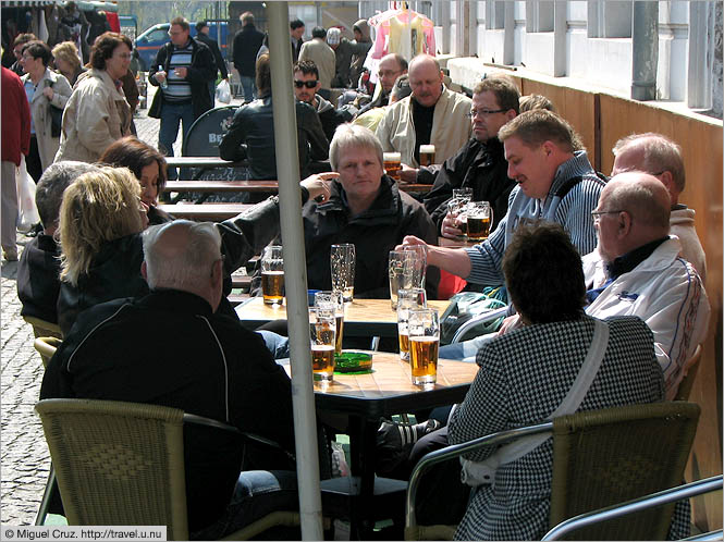 Czech Republic: Prague: Early morning drink