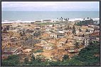 Hilltop view of Cape Coast