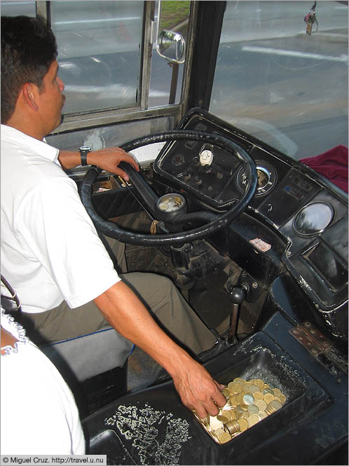 Guatemala: Guatemala City: Bus driver