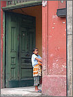 Girl in doorway