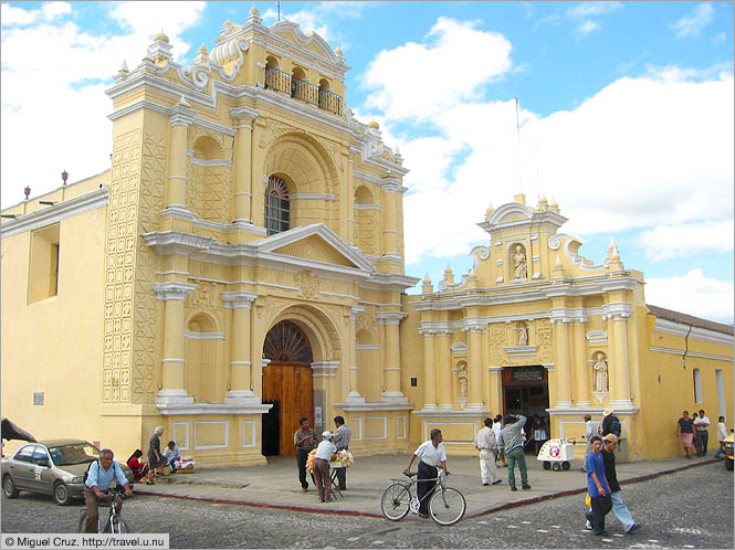 Guatemala: Antigua: Church near the main square