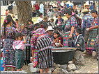 Picnic on the shore of Lake Atitlan