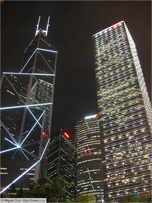 Hong Kong: Hong Kong Island: Bank of China tower and Cheung Kong Center