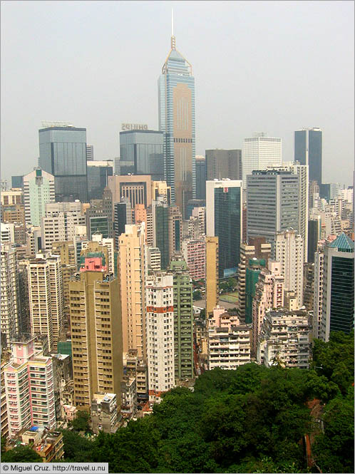 Hong Kong: Hong Kong Island: View from halfway up the Peak