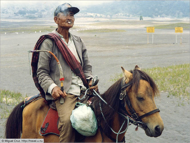 Indonesia: Java: Mt. Bromo horseman