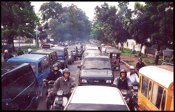 Indonesia: Sumatra: Congested roads in Medan