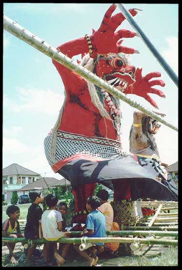 Indonesia: Bali: Papier-mach&eacute; monster