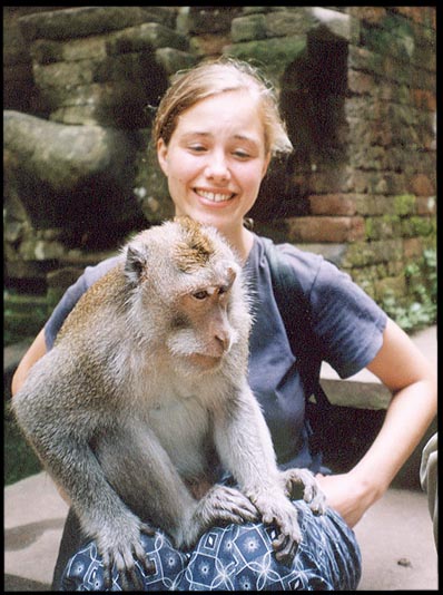 Indonesia: Bali: Pair of monkeys