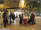 Street performer in the new city