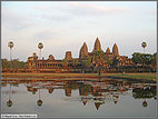 Dusk falls on Angkor Wat