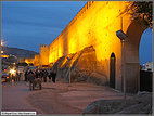 City walls by night