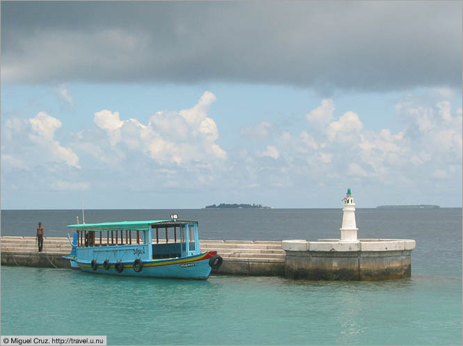Maldives: Mal&eacute;: Breakwater near airport ferry pier