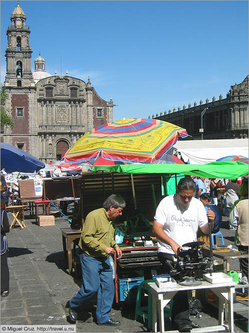 Mexico: Mexico City: Plaza Santo Domingo printer