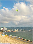 High above the beach