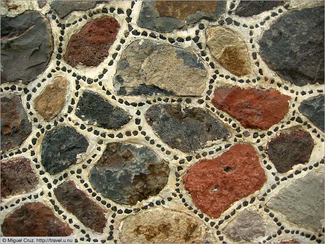 Mexico: Teotihuacan: Stone work close-up