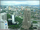 Looking north from Petronas Towers Skybridge