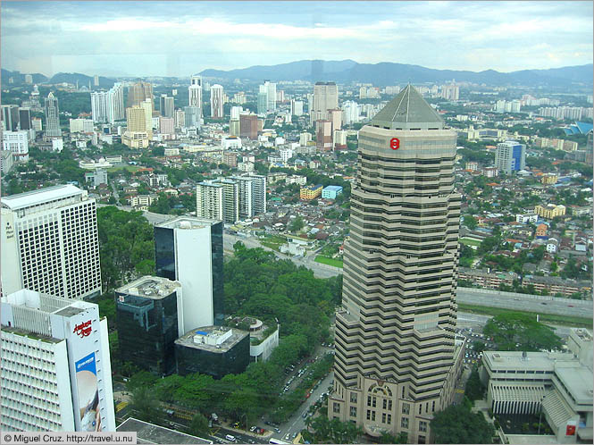 Malaysia: Kuala Lumpur: Looking north from Petronas Towers Skybridge