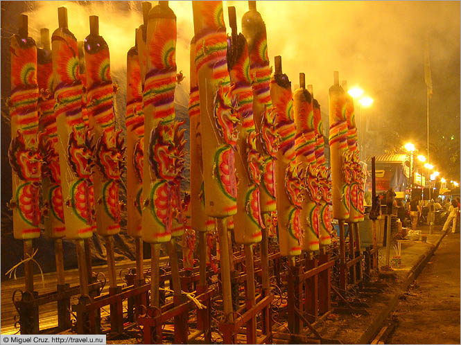 Malaysia: Kuala Lumpur: Giant incense sticks