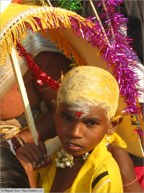 Malaysia: Thaipusam in KL: Young pilgrim