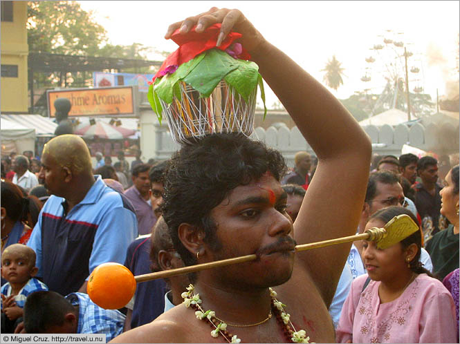 Malaysia: Thaipusam in KL: Skewered