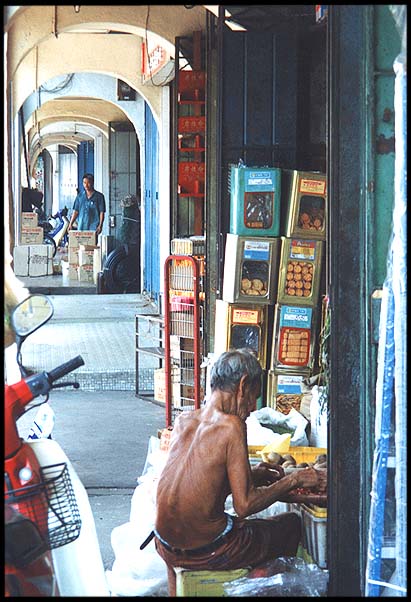 Malaysia: Malacca: Covered sidewalk