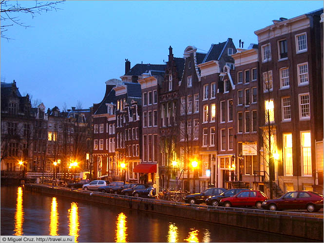 Netherlands: Amsterdam: Houses along the canal