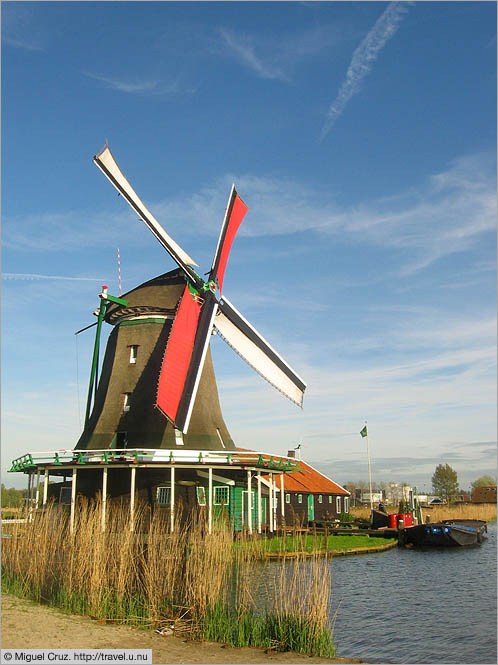 Netherlands: North Holland: Zaanse Schans windmill