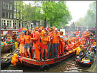 Queens day party boat