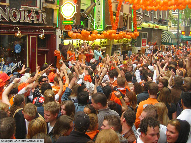 Netherlands: Amsterdam: Street party
