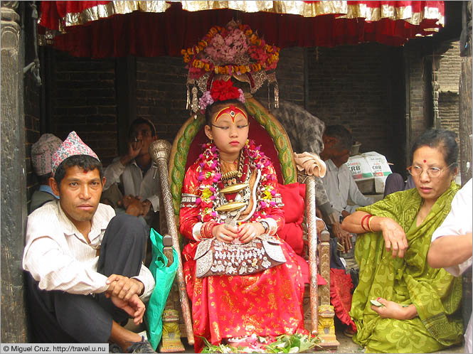 Nepal: Kathmandu: The living goddess