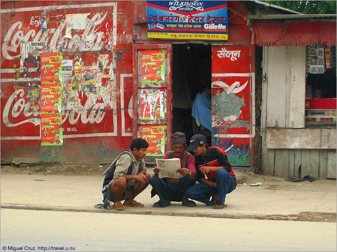 Nepal: Kathmandu: Catching up on the news