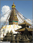 Monkey temple stupa