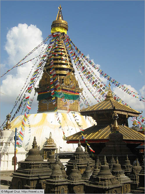 Nepal: Kathmandu: Monkey temple stupa