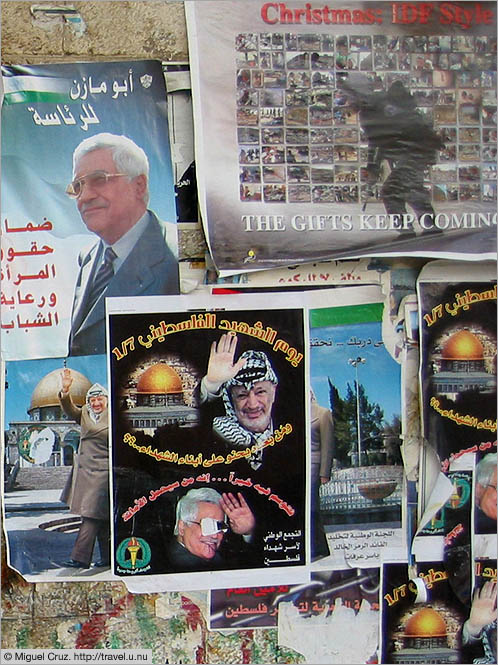 Palestine: Ramallah: Political posters