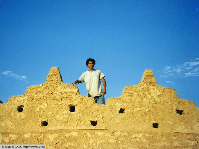 Saudi Arabia: Riyadh: Yours truly on the fortress walls