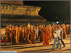 Circling the temple