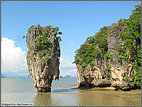 Formation in the bay at James Bond Island