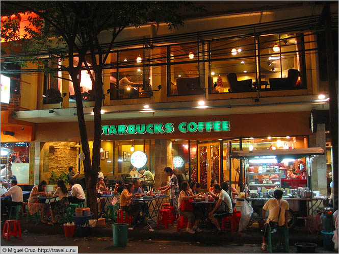 Thailand: Bangkok: Starbucks and street food