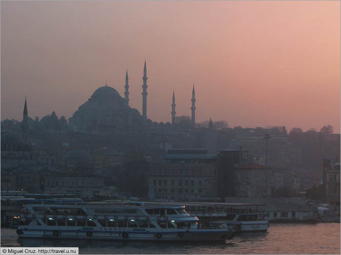 Turkey: Istanbul: Suleymaniye Mosque at sunset