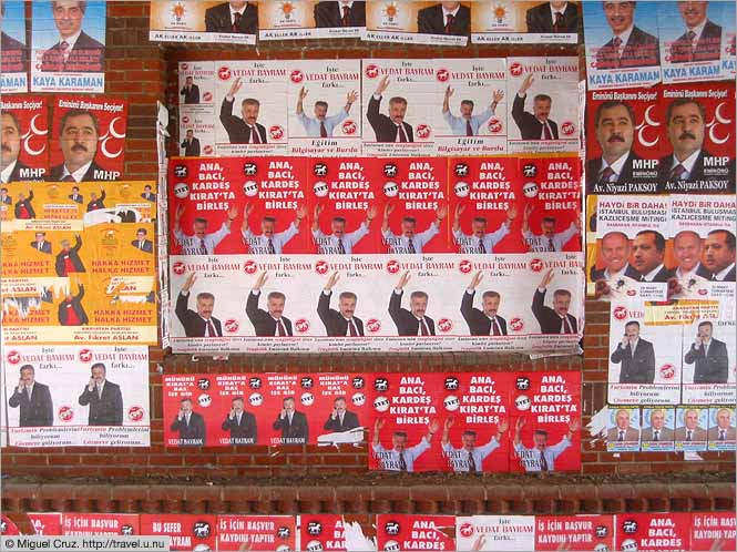 Turkey: Istanbul: Political poster overdrive