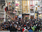 Wall-to-wall crowds on Istiklal Caddesi