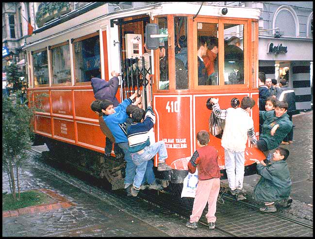 Turkey: Istanbul: Taksim trolley
