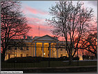 The White House at sunset