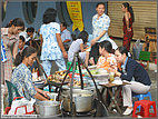 Sidewalk lunch